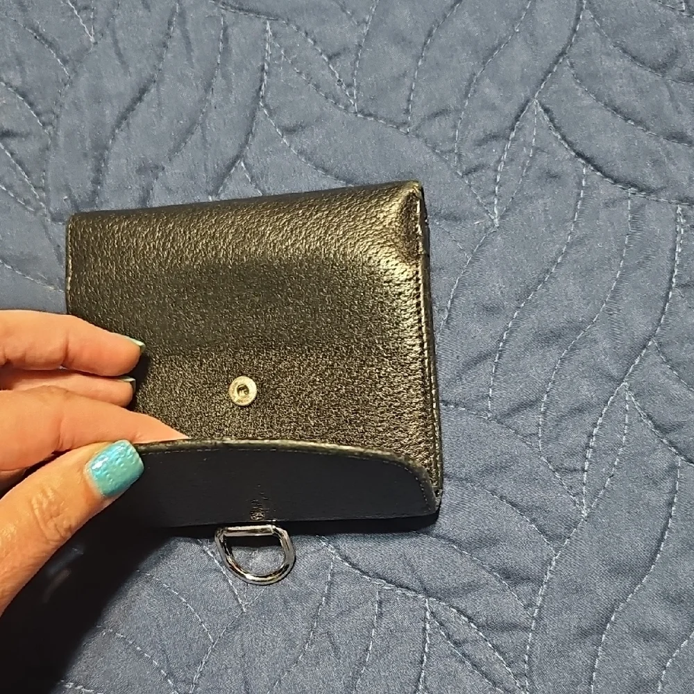 Gucci Black Leather Wallet Amazing Condition With COA